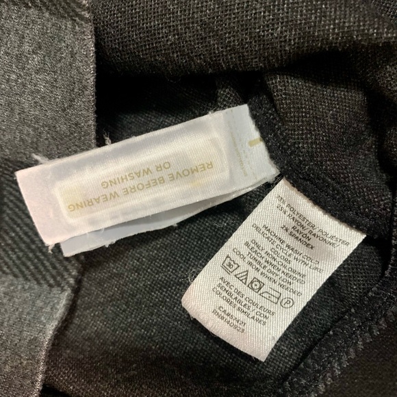 LOFT Women's Buffalo Plaid Ponte Leggings Grey/Black | Size Medium | Great Cond - Picture 15 of 16